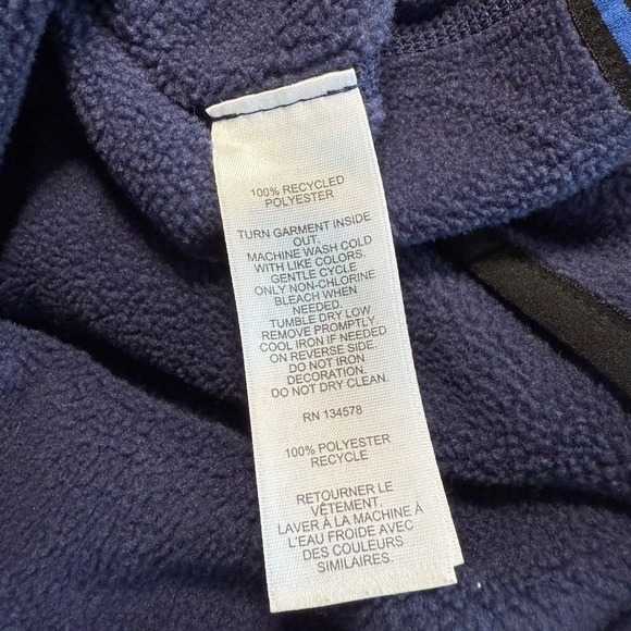 Vineyard Vines Men's Fleece Snap Pullover Sweatshirt Navy Blue Size‎ Medium EUC - Picture 5 of 10